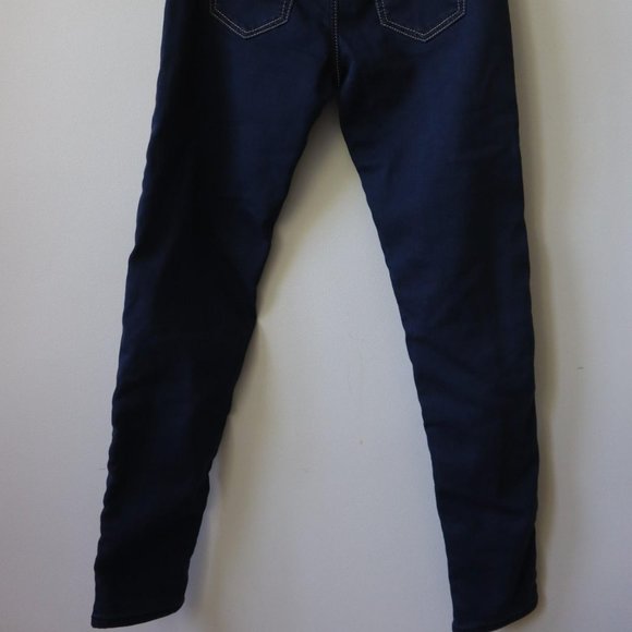 ES Denim dark wash high waisted super skinny perfect leg shape THICK jeans - Picture 2 of 4